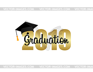 Graduation cap. Template Design Elements. Graduatio - vector image