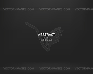 Black abstract background. Gradient design. Darck - vector image