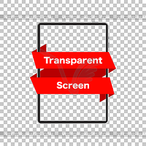 Tablet mockup . Screen tablet transparent empy - vector clip art