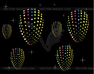 Rainbow spiral pattern - vector image