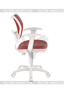 Red office chair - vector image