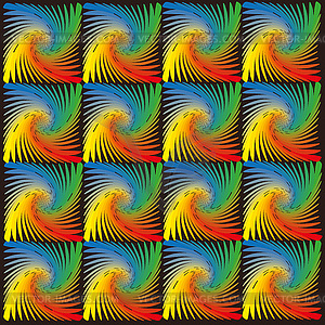 Rainbow spiral pattern - vector image