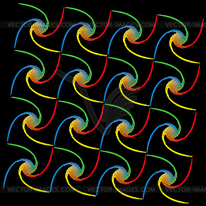 Rainbow spiral pattern - vector clipart