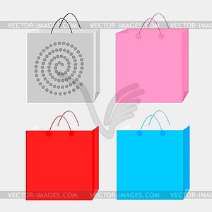 Colorful handbags - vector clipart