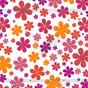 Colorful flowers - vector clip art