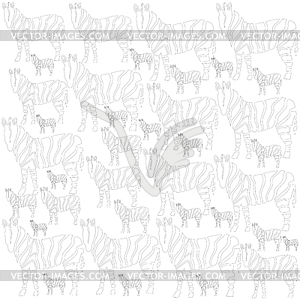 Zebra background - vector clipart