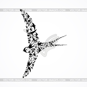 Composite bird - vector image