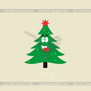 Christmas,Christmas tree - royalty-free vector image