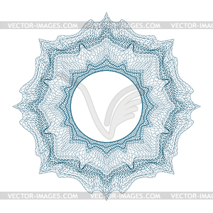 Guilloche decorative element for design - vector clipart