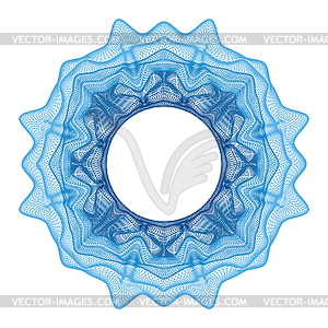 Guilloche decorative element - vector clipart