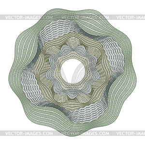 Guilloche decorative element - vector image