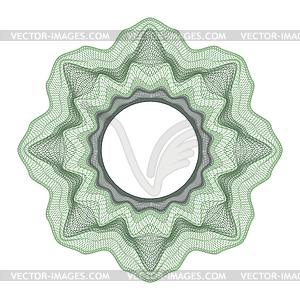 Guilloche decorative element - vector clipart