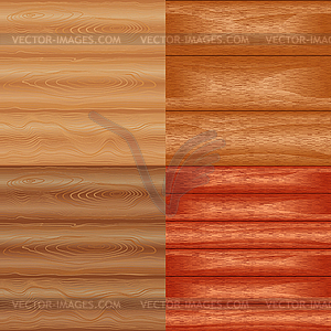 Set patterns texture wood - vector image