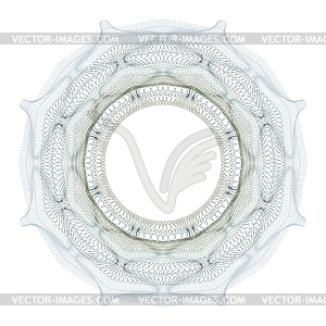 Guilloche decorative element for design diploma - vector clipart / vector image