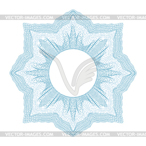 Guilloche for design certificate and diploma - vector clipart