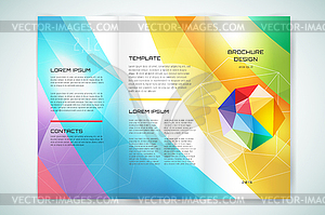 Globe brochure template. Abstract arrow design and - vector clip art