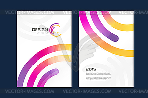 Brochure template. Abstract design and creative - vector clipart / vector image