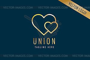 Heart Icon logo template. Love, health, doctor or - vector clip art