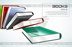 Book 3d . Back to school. Education, university, - vector clipart