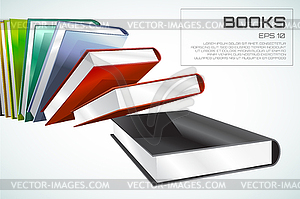 Book 3d . Back to school. Education, university, - vector image