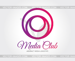 Abstract logo template for branding and design - vector clipart