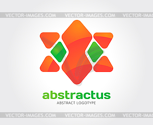 Abstract logo template for branding and design - vector EPS clipart