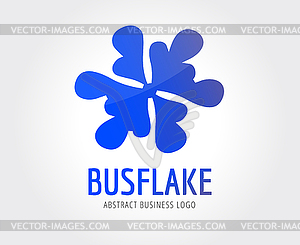 Abstract logo template for branding and design - vector clipart