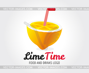 Abstract lime logo template for branding and design - vector EPS clipart