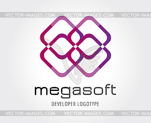 Abstract logo template for branding and design - vector image