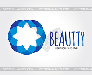 Абстрактный шаблон цветок логотип для брендинга и - изображение в векторе / векторный клипарт
