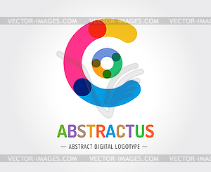 Abstract logo template for branding and design - vector clipart