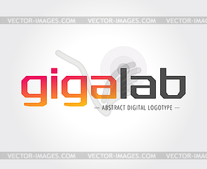 Abstract logo template for branding and design - vector clipart