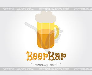 Abstract beer logo template for branding and design - vector EPS clipart