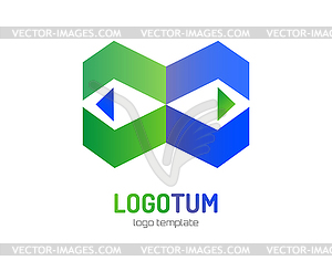 Abstract new logo template for branding and flat - vector clipart