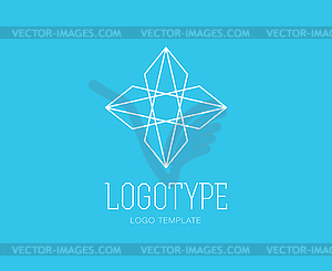 Abstract logo design elements. Arrows, labels, - vector clipart