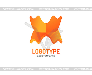 Abstract logo design elements. Arrows, labels, - vector clipart