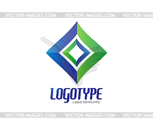 Abstract logo design elements. Arrows, labels, - vector image