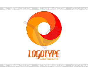 Abstract logo design elements. Arrows, labels, - vector clipart