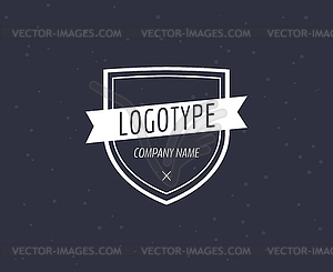 Урожай элемент дизайна заниженной талией для логотипа - изображение в векторе / векторный клипарт