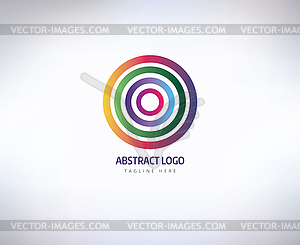 Abstract logo elements. Logotype template, arrows - vector image