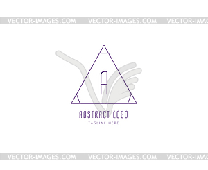 Abstract logo elements. Logotype template, arrows, - vector clipart