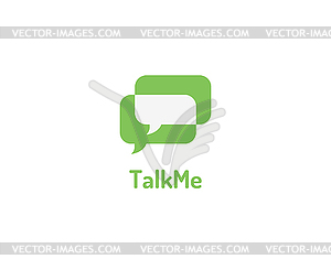 Abstract Message, forum, chat and typing logo - vector clipart