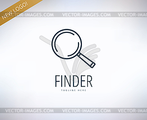 Search logo elements. Find, information, web and - vector clip art