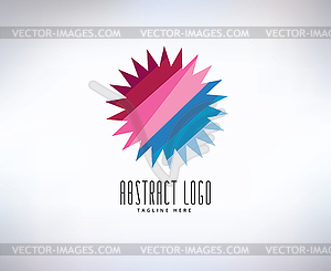 Sun, summer and holiday. Abstract logo elements. - vector clipart