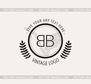 Abstract vintage logo design elements set. Arrows, - vector image