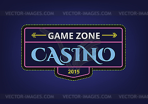 Abstract casino logo template for branding and - vector image