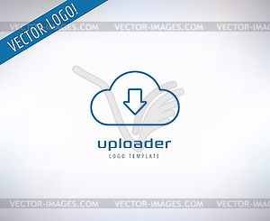 Cloud Icon Logo. Store, App or Developers and - vector clipart