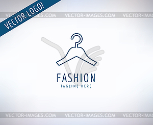 Hanger logo icon. Style, Fashion or Shop and Dress - vector clipart