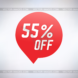 Sale sticker icon. Shopping, Discount and Black - vector clipart / vector image