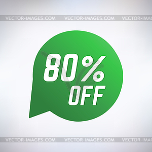 Sale sticker icon. Shopping, Discount and Black - vector clipart